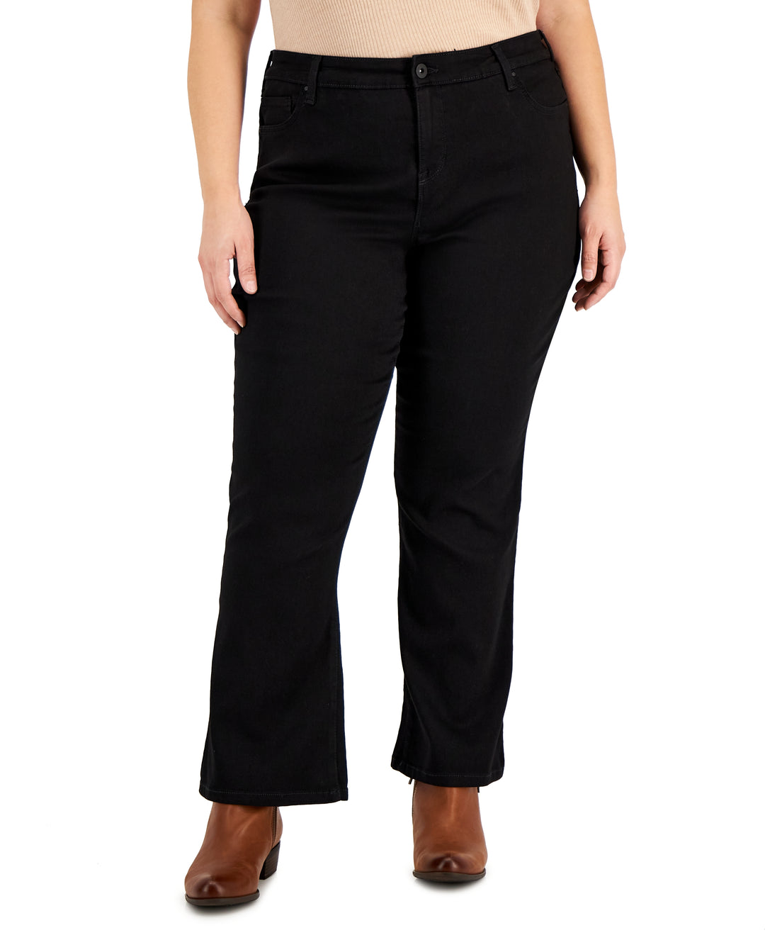Plus & Petite Plus Size Tummy-Control Bootcut Jeans