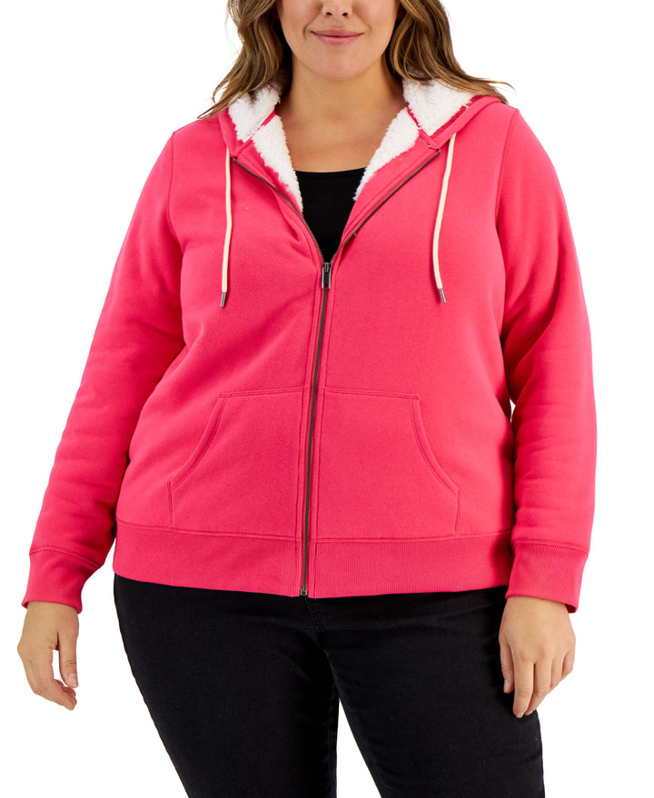 Style & Co Plus Size Sherpa Lined Hoodie