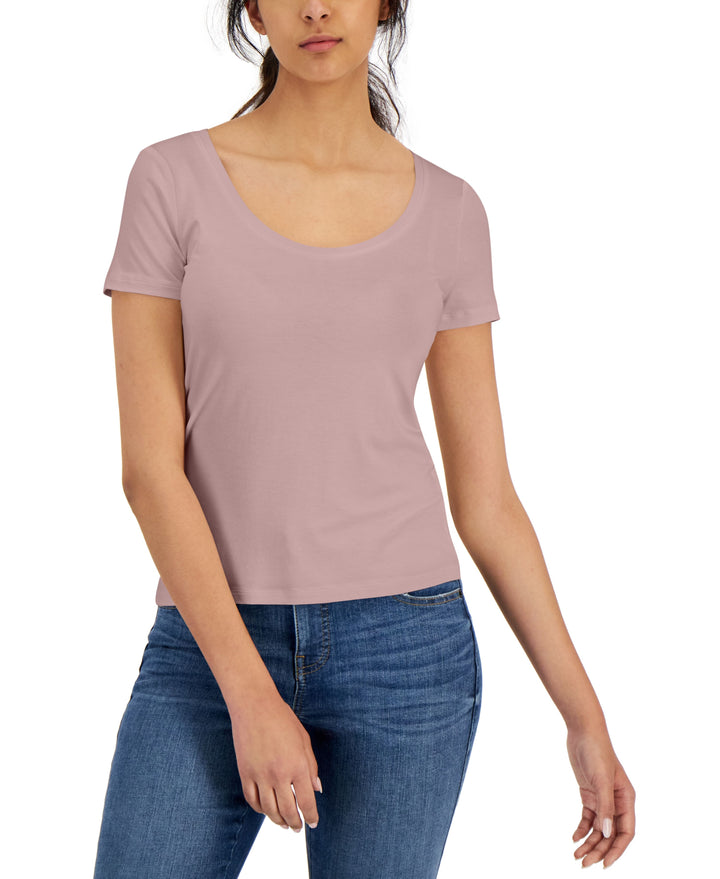 International Concepts Womens Scoop Neck T-Shirt