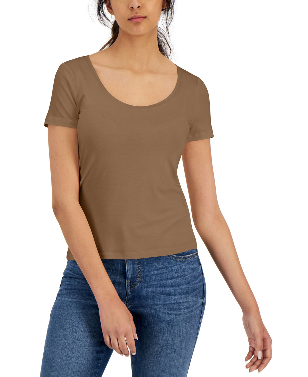International Concepts Womens Scoop Neck T-Shirt