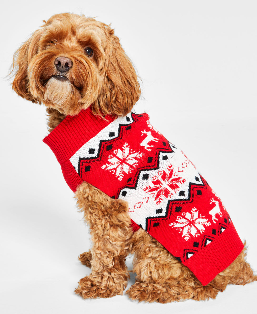 Charter Club Dog Nordic Fair Isle Holiday Sweater