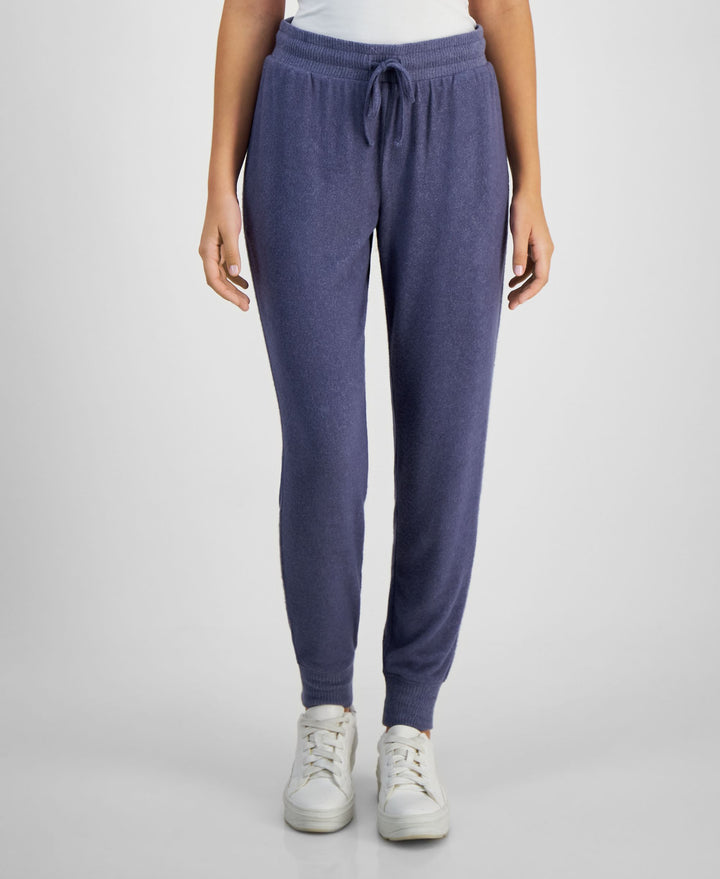 Juniors' Cozy High-Rise Drawstring-Waist Jogger Pants