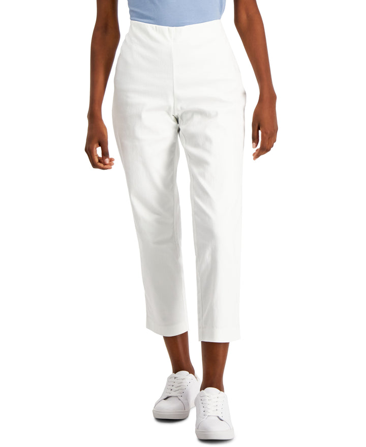 Charter Club Petite Chelsea Stretch Twill Cropped Pants
