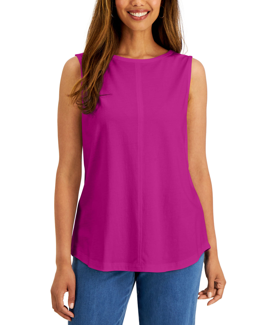 Sleeveless Shell Top