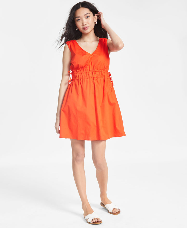 Women's Sleeveless A-Line Poplin Dress