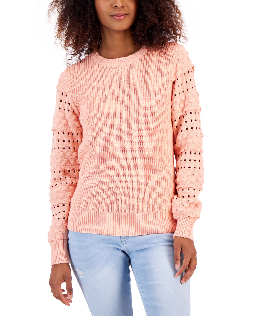 International Concepts Womens Mixed Knit Sweater