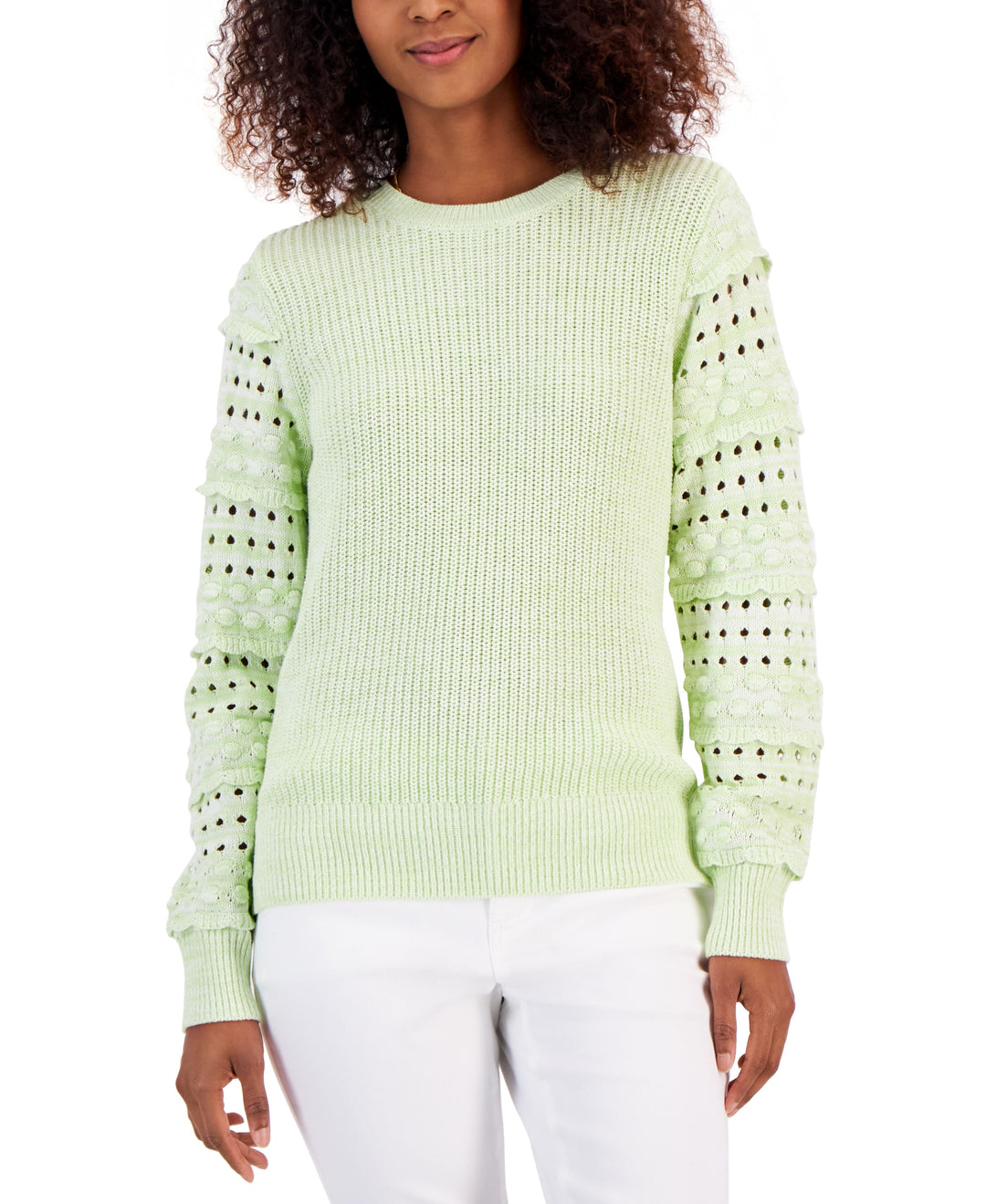 International Concepts Womens Mixed Knit Sweater