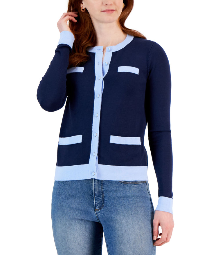 Charter Club Colorblocked Cardigan