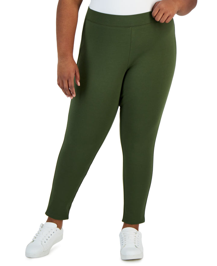 International Concepts Plus Size Skinny Pull On Ponte Pants