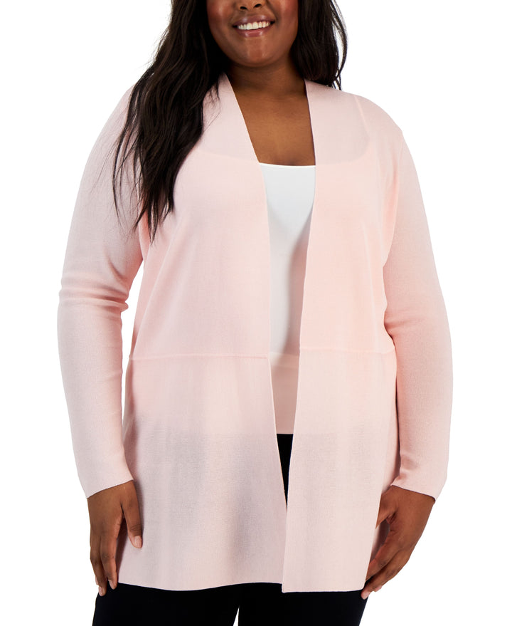 Plus Size Monterey Open-Front Cardigan