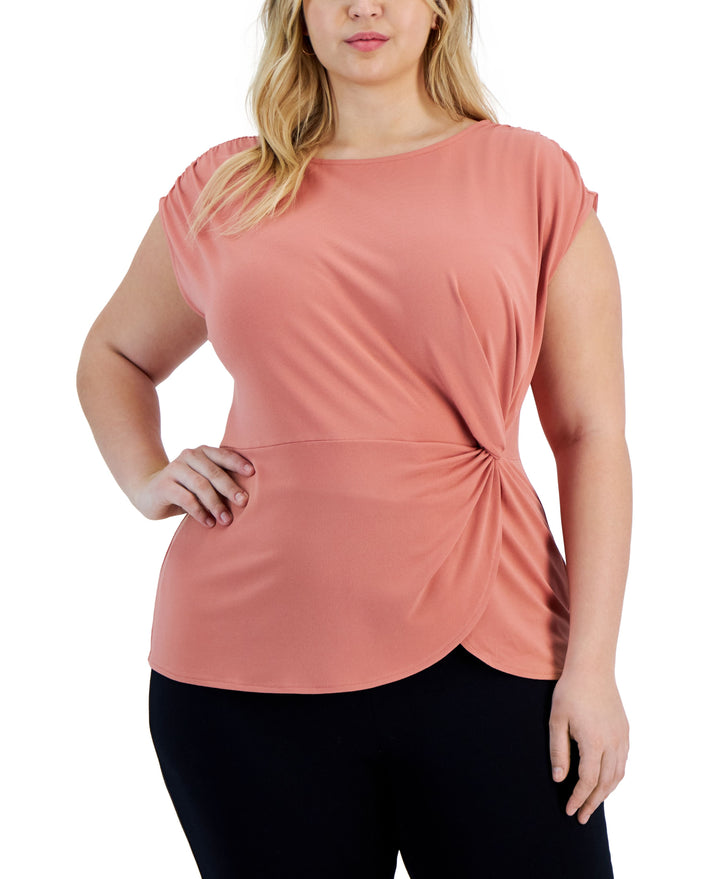 Alfani Plus Size Twisted Top