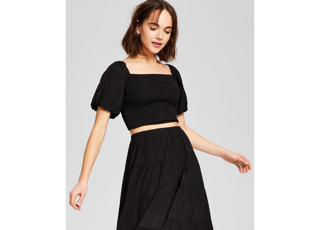 Women's Smocked Puff Sleeve Top