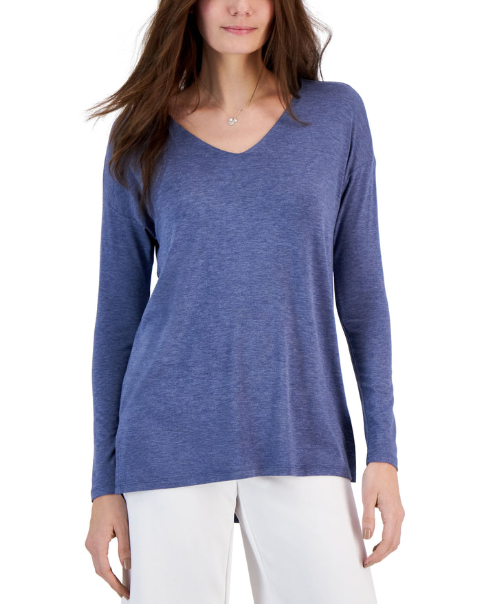 Women's Heathered Long-Sleeve Tunic
