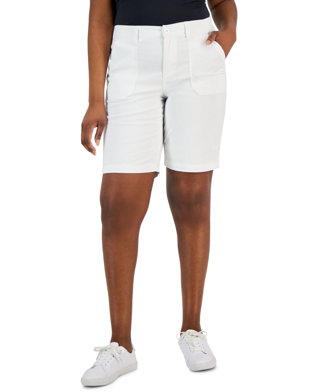 Women's Mid Rise Stretch-Waist Shorts