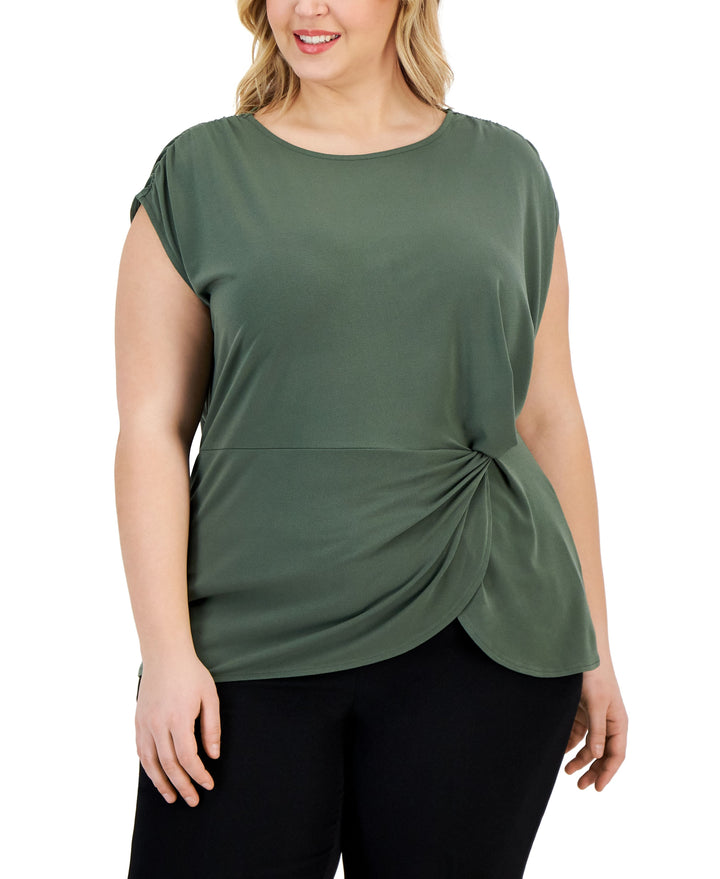 Alfani Plus Size Twisted Top