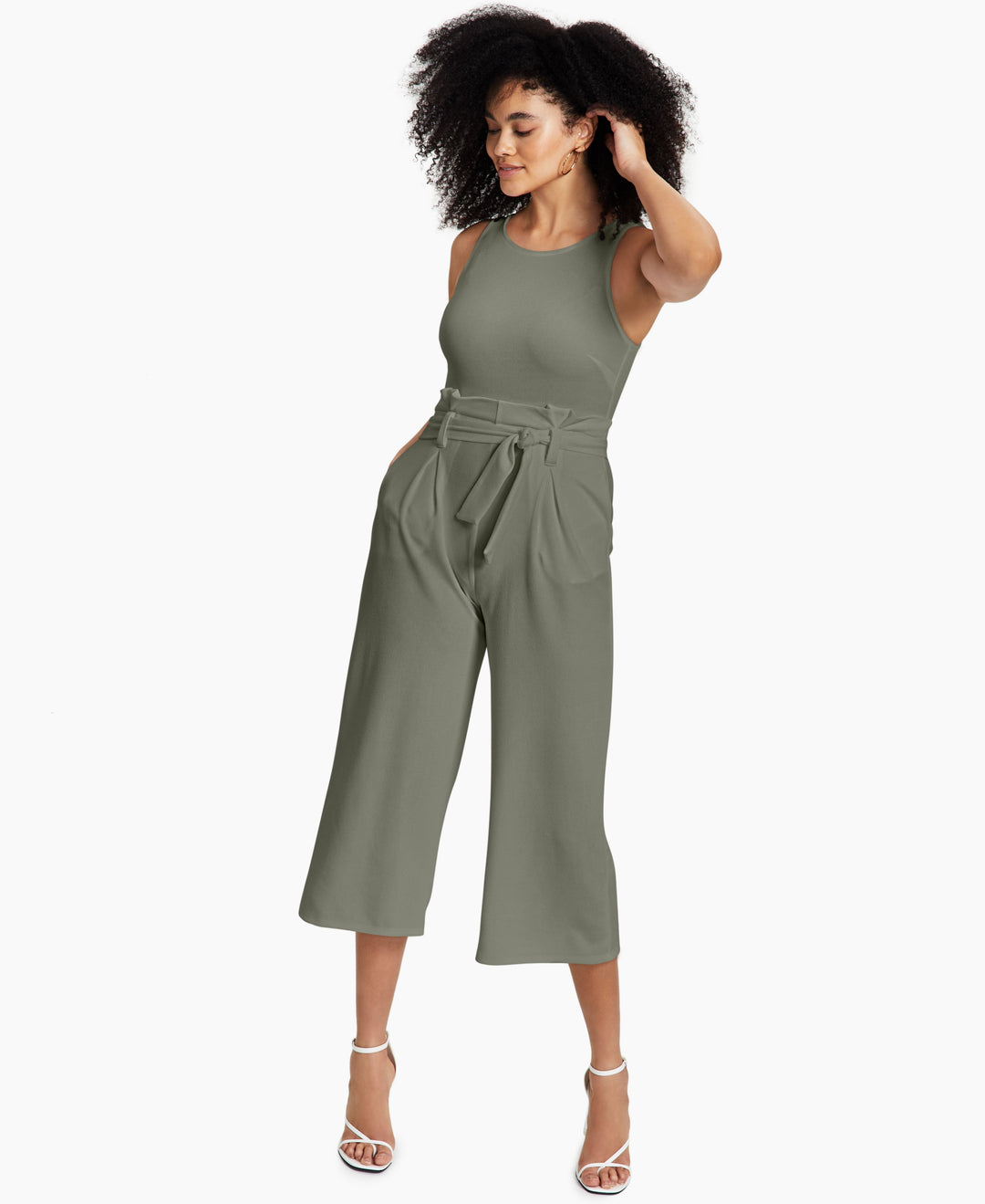 Petite Tie-Front Jumpsuit