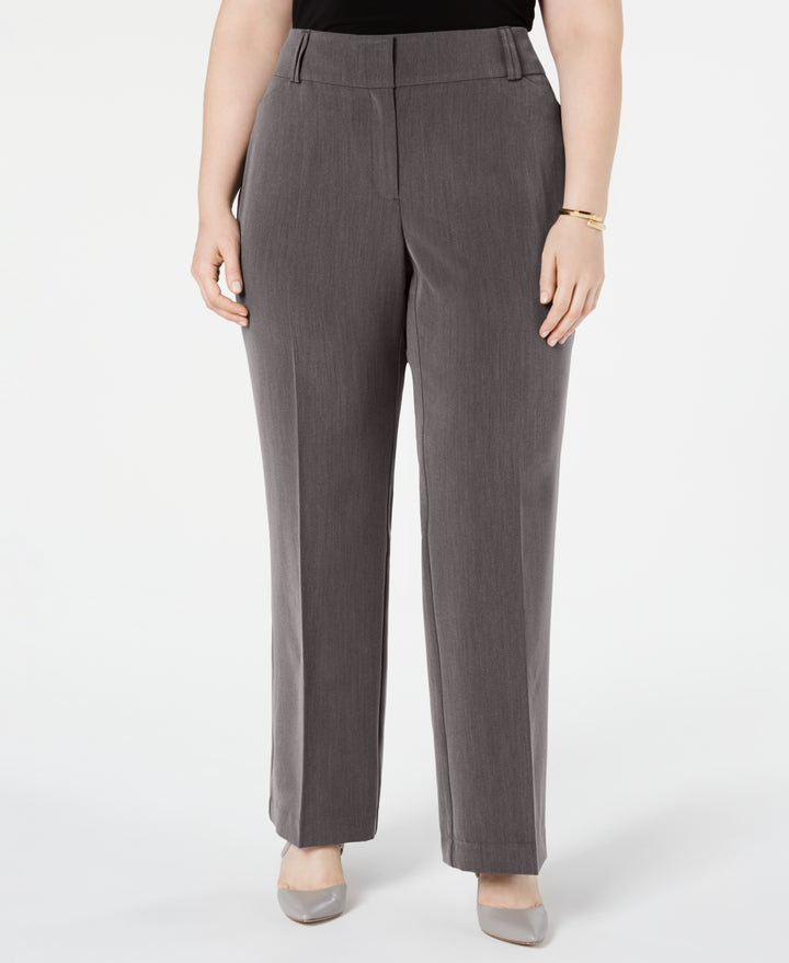 Plus & Petite Plus Size Curvy Bootcut Tummy-Control Pants,