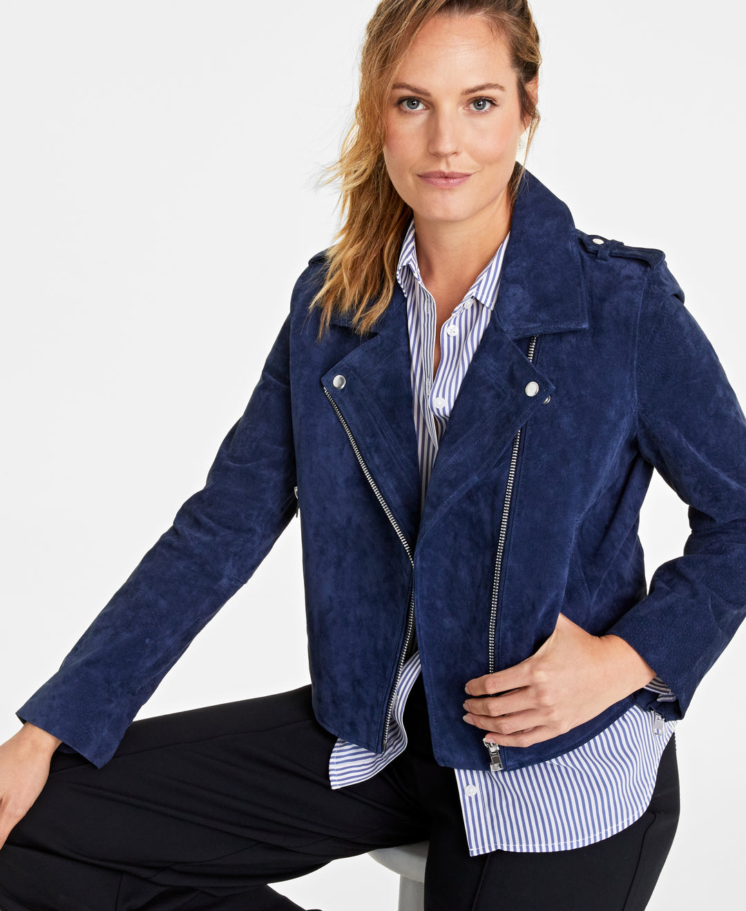 Women's Suede Moto Jacket
