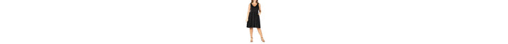 Plus Size Midi Fit and Flare Pocket Dress