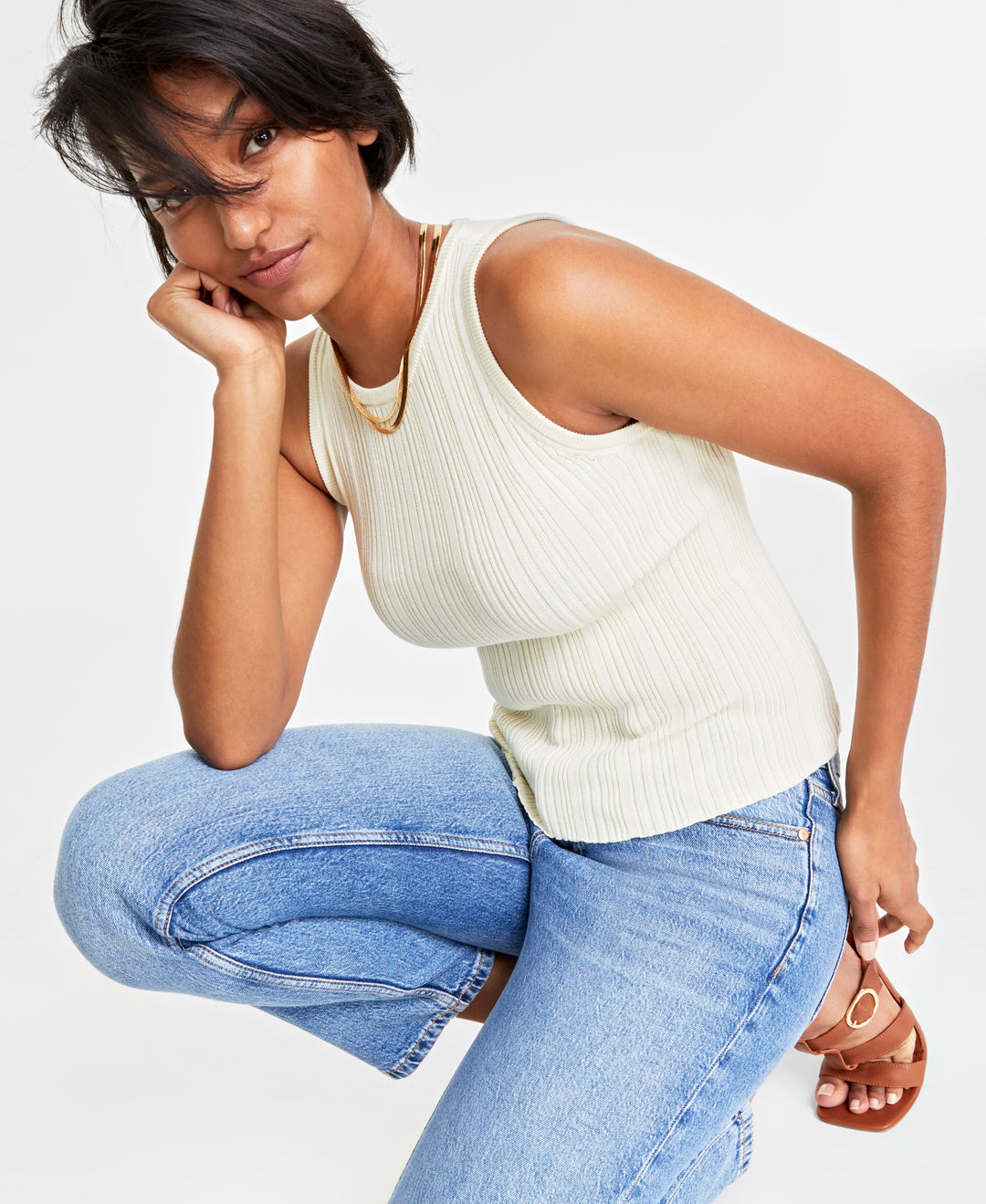 Women's Ribbed Knit Tank Top