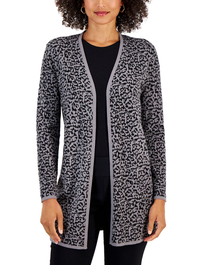 Petite Serena Abstract Flyaway Cardigan Sweater