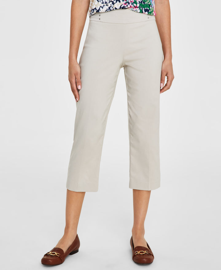 JM Collection Embellished Pull On Capri Pants