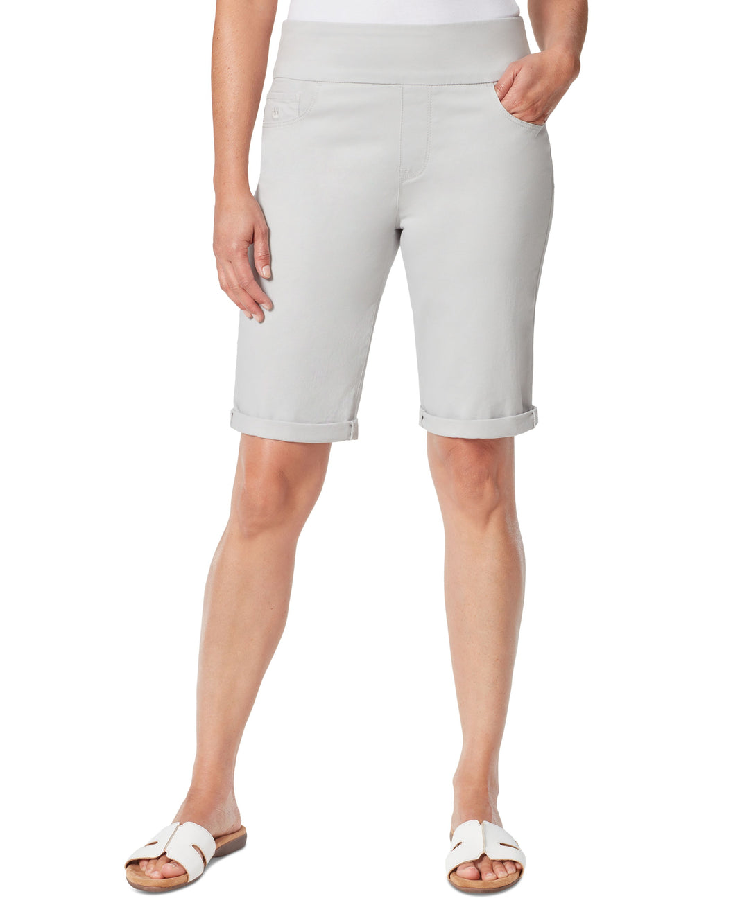 Petite Amanda Pull-On Bermuda Shorts