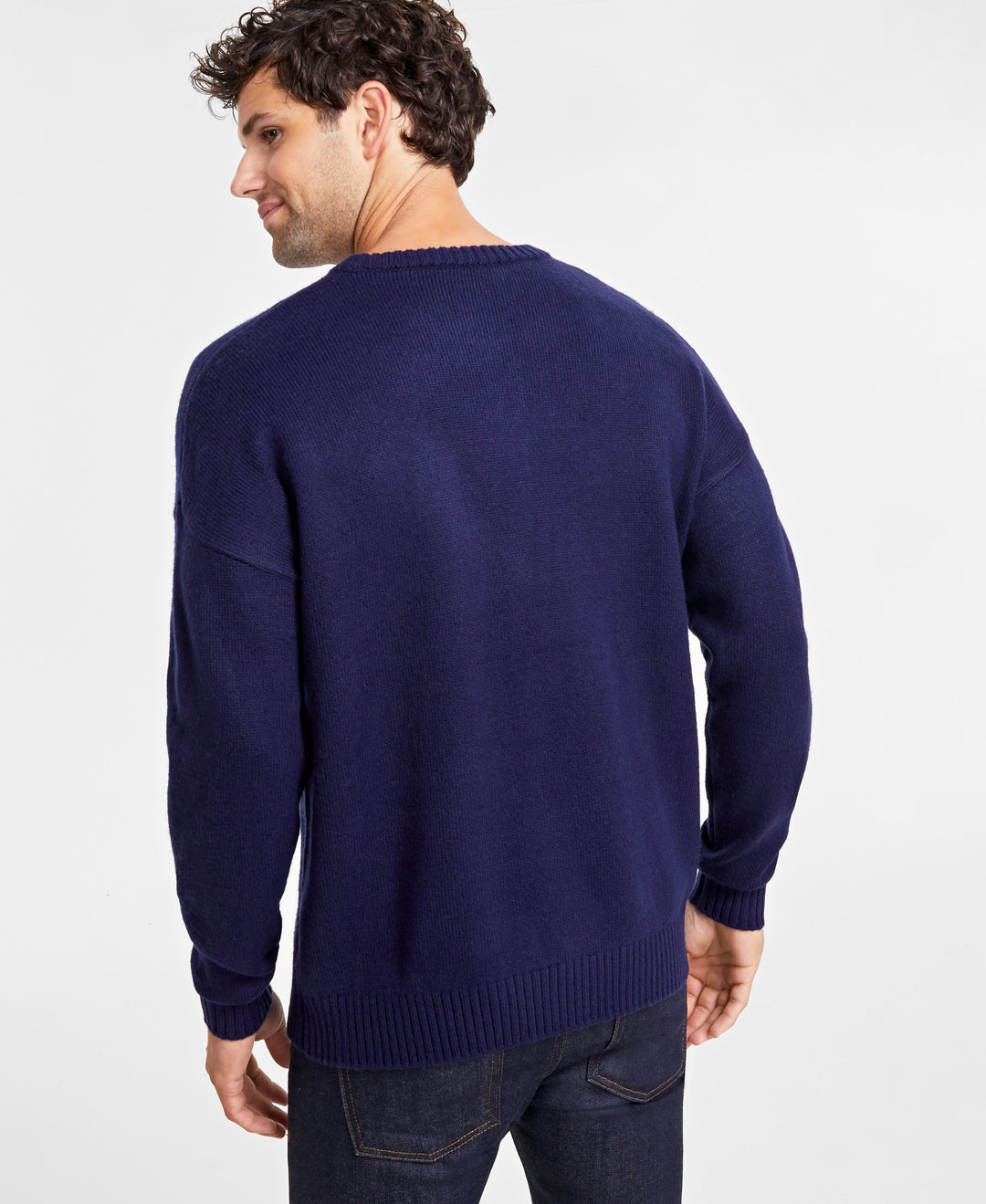 Holiday Lane Men's Snowflake Crewneck Sweater