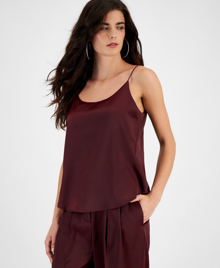 Women's Satin Spaghetti-Strap Scoop-Neck Camisole Carrubo XXS
