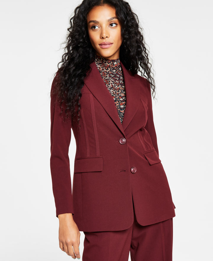 Women's Bi-Stretch Two-Button Seamed Jacket