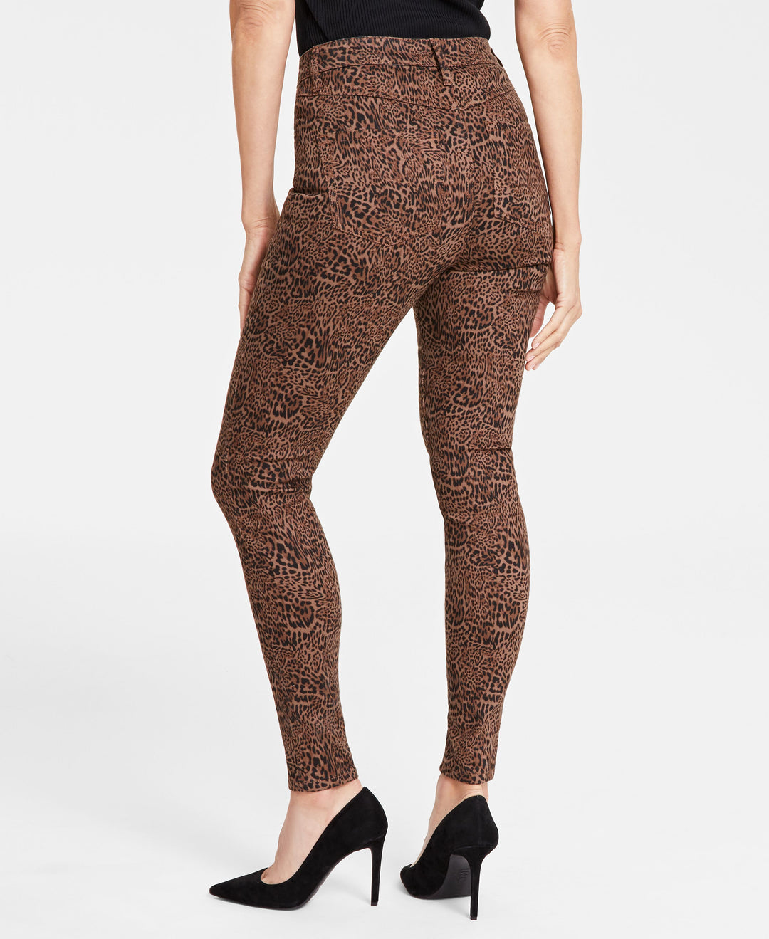 Women's Animal-Print High-Rise Skinny Jeans