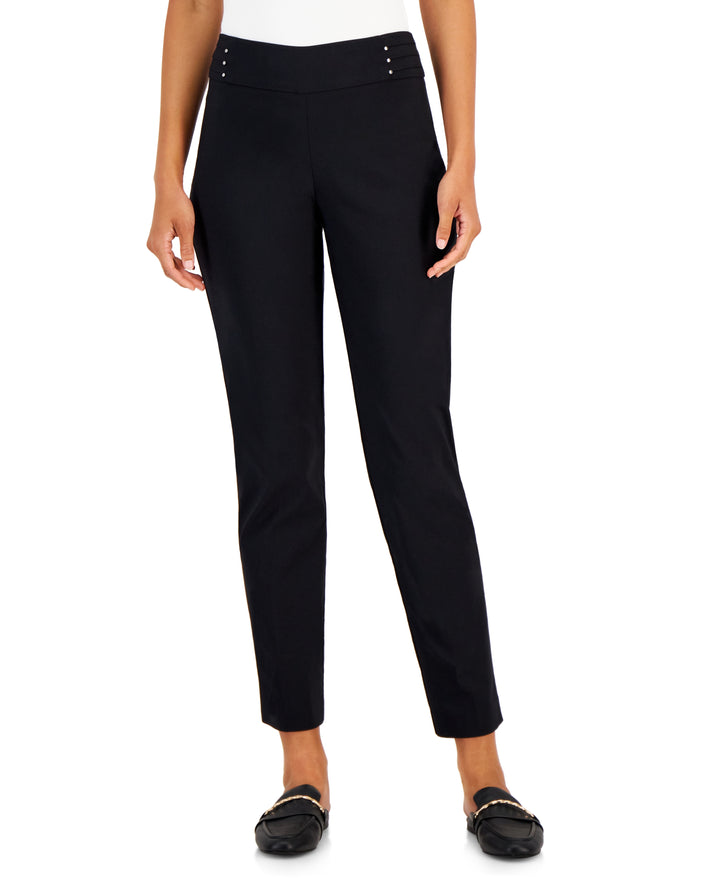 Women's Studded Pull-On Tummy Control Pants, Regular and Short Lengths