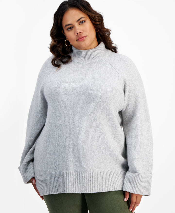 Oversized Mock-Neck Sweater