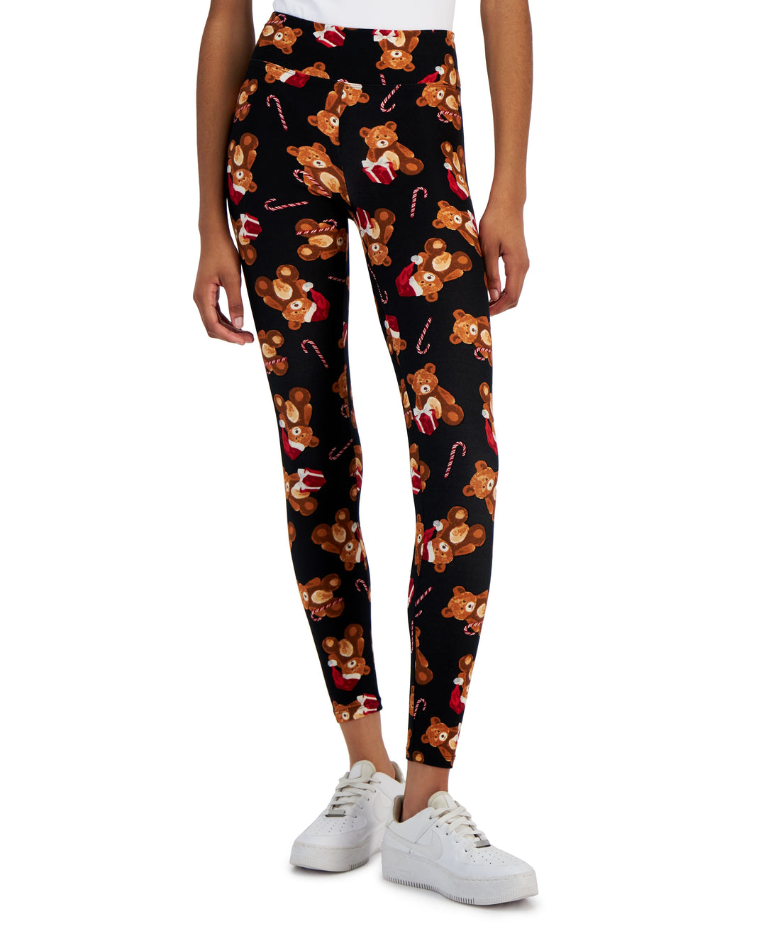 Juniors' High-Rise Holiday Leggings