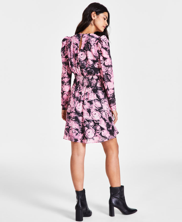 Women's Floral-Print Mini Dress