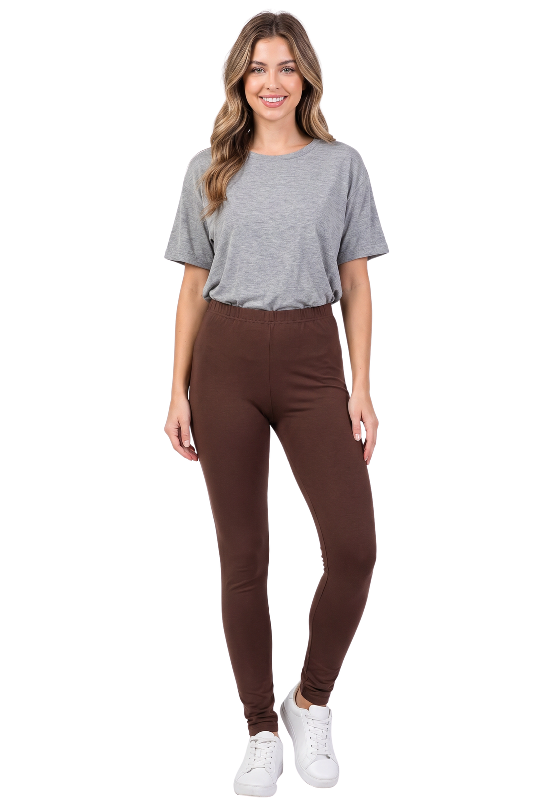 Buttery Smooth Basic Solid Leggings - EEVEE