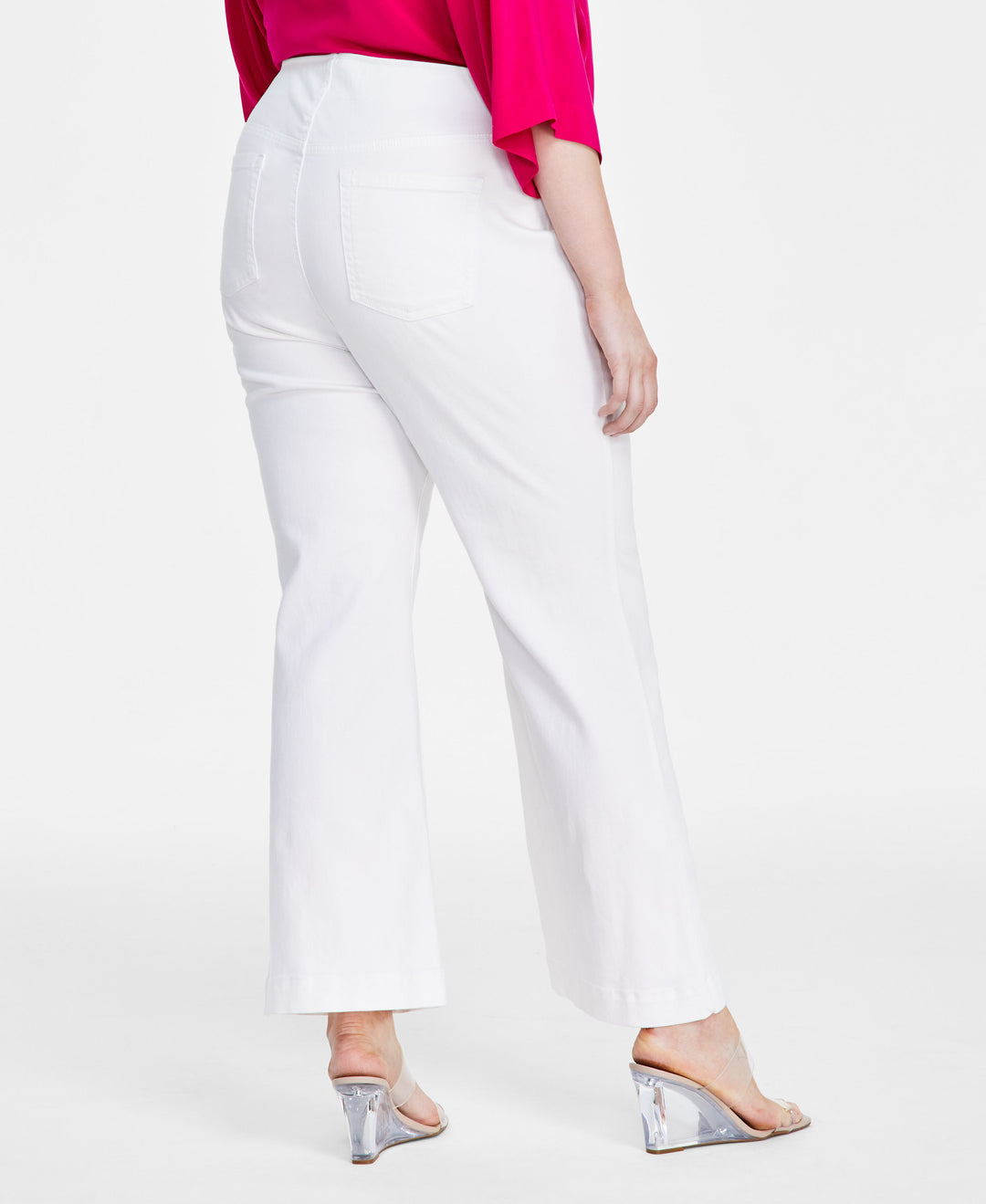 Plus Size Pull-On Flare Jeans
