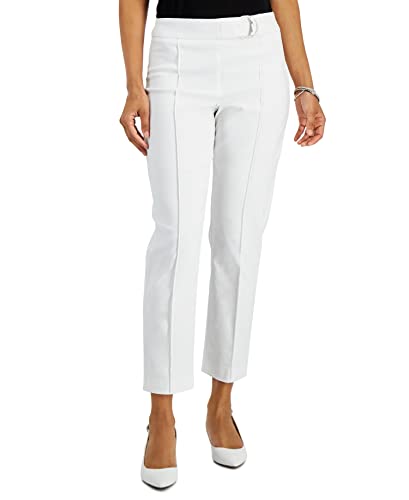 JM Collection Belted Tummy Control Pull On Pants