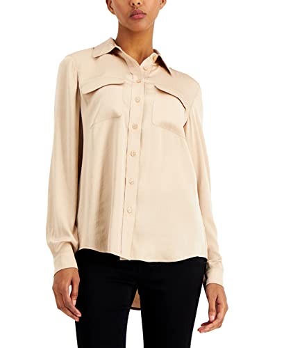 Alfani Satin Utility Shirt
