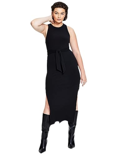 Bar III Womens Ribbed Midi Dress