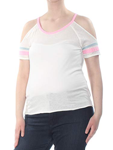Juniors' Cold-Shoulder Football T-Shirt