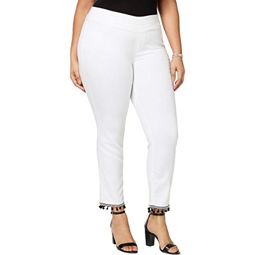 Plus Size Pom-Pom Pull-On Pants