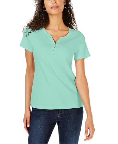 Short Sleeve Henley Top