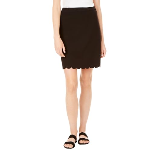 Scallop-Hem Pencil Skirt