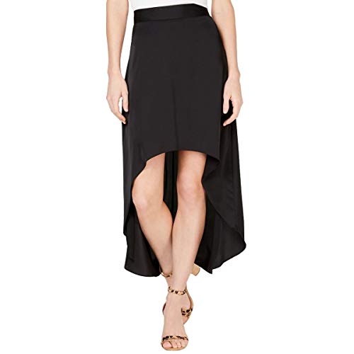 Solid High Low Skirt