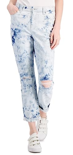 Style & Co Distressed Girlfriend Jeans