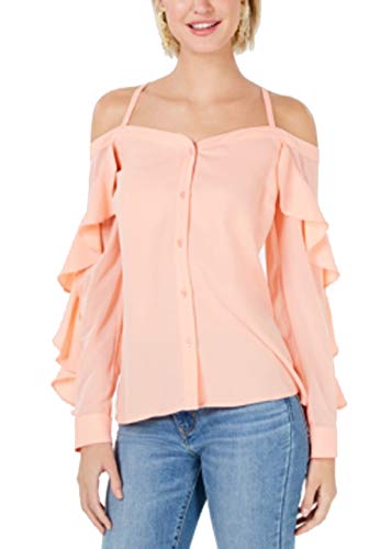 Bar III Off The Shoulder Ruffle Trim Blouse