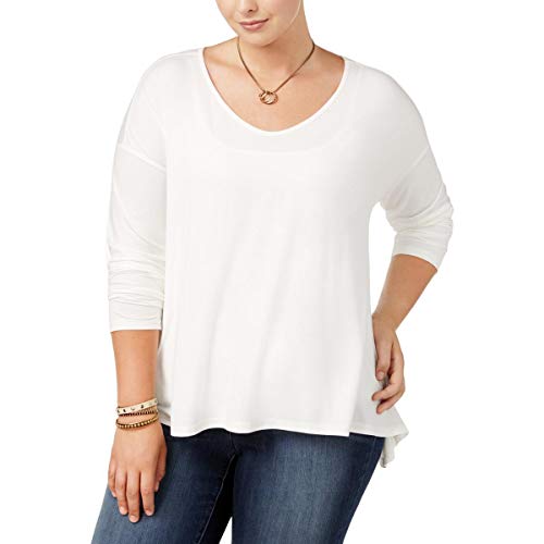 Say What Trendy Plus Size Long Sleeve Swing Top