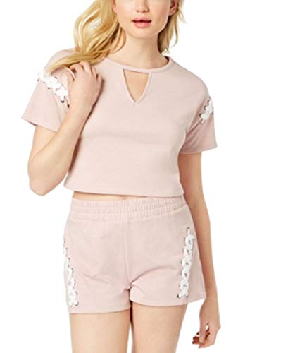 Material Girl Active Juniors Lace Up Crop Top
