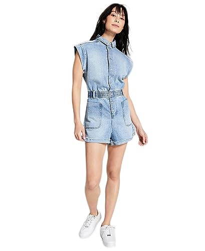 Now This Womens Denim Romper